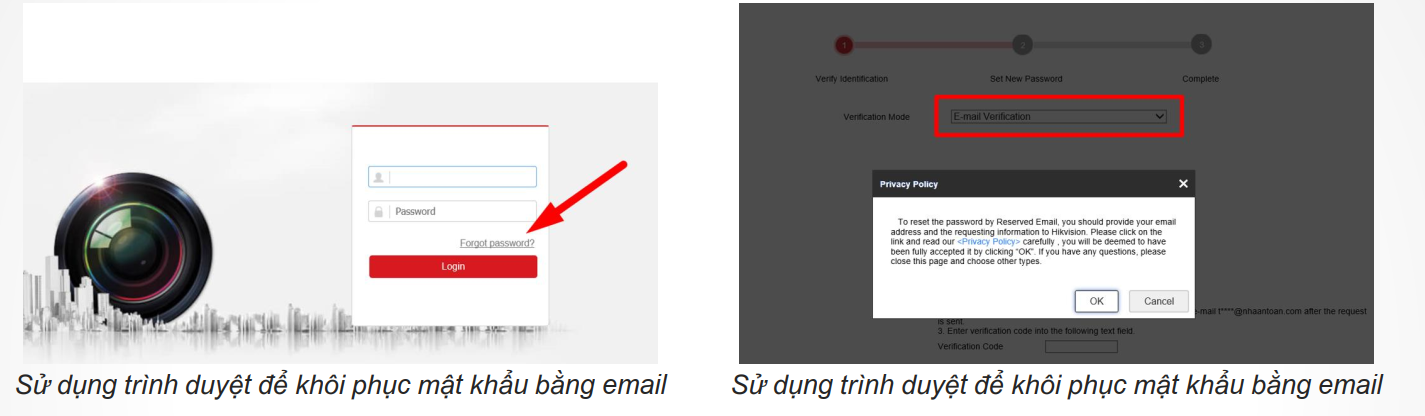 Tự reset mật khẩu bằng email.