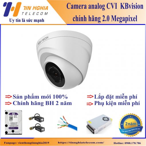 Camera dome kbvision CVI 2.0 megapixel