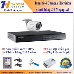 Trọn bộ 1 camera Hikvision chính hãng giá rẻ